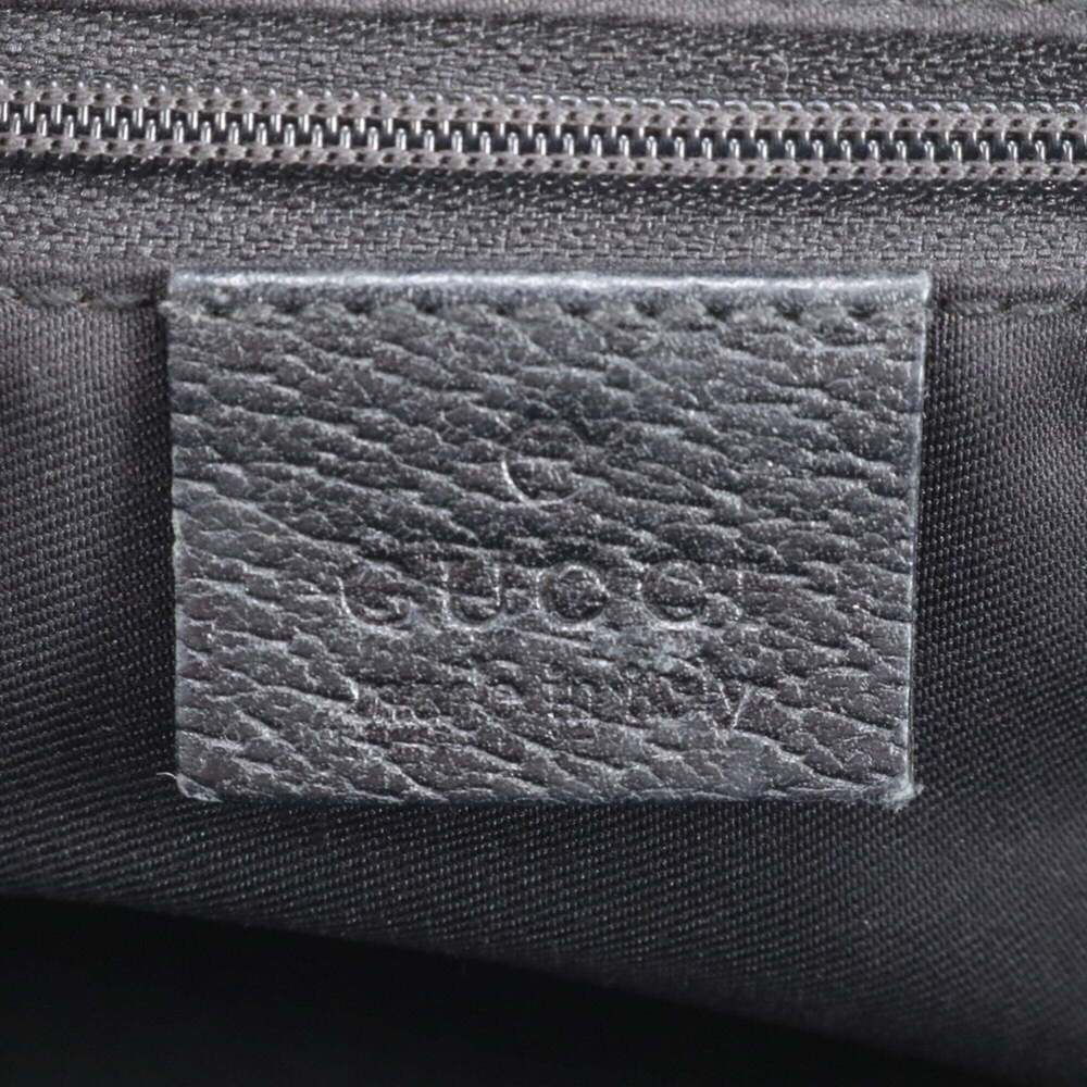 GUCCI Black Leather Tote Bag - Picture 8 of 9